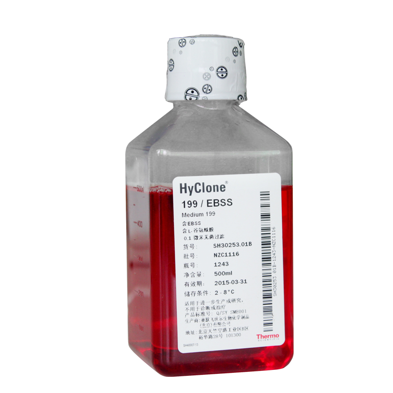 SH30253.01	M199液体培养基	M199	HyClone	500ml